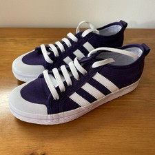 Adidas Honey Low Stripes Purple Fabric Trainers Size 5