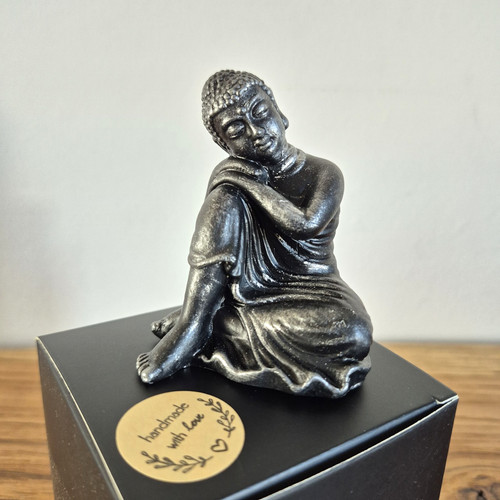 Buddha solid stone black - buddha, &
