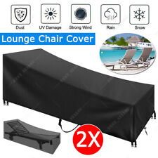 2x Outdoor Patio Sun Lounger