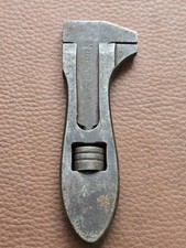 WW2 Vintage King Dick 4 1/4"  adjustable wrench unusual jaws AM 1937 