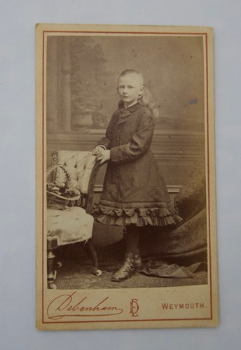 Cdv victorian girl boots - victorian,