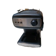 Cookworks CM8500A-GS Ground Coffee Machine Espresso Maker 850w Black & Silver