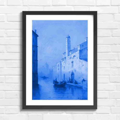 Venetian canal scene with - canal,