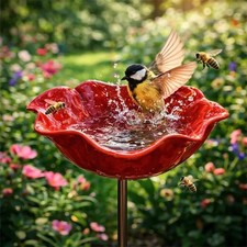 Metal Flower Garden Stake with