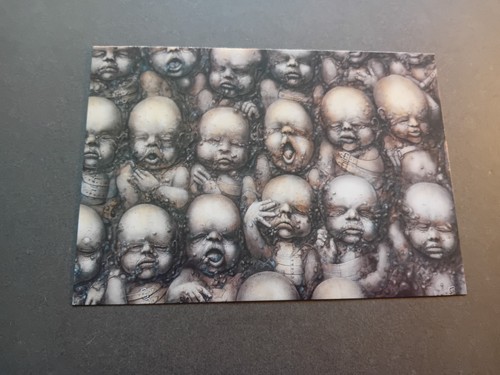 Giger art postcard no - h, postcard,
