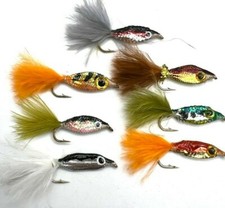 4,6,8,12,18 or 24 Trout Salmon Fly Fishing Epoxy BAITFISH Flies Lures Streamers