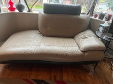 grey/beige with black trim