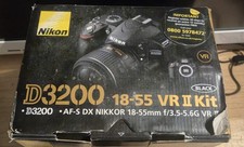 Boxed Nikon D3200 Camera, AF-S DX Nikkor 18-55mm F3.5-5.6 VR II Lens Kit