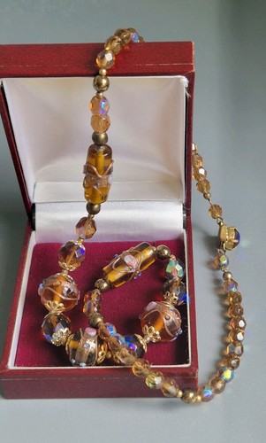 Vintage venetian murano brown - vintage,