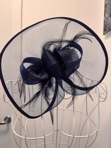 Fascinator women navy - navy, blue