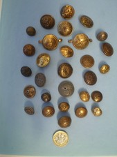 WW 1 Collection of French , Belgium & German Military Buttons