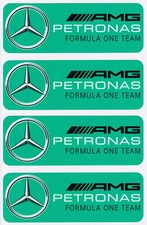 4x140mm COMPATIBLE WITH AMG PETRONAS F1 TEAM DECAL VINYL STICKERS MERCEDES