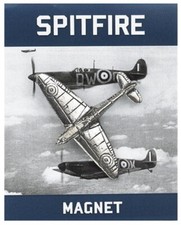 Spitfire Fridge Magnet Silver