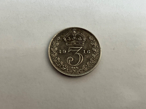 1916 king george silver 3 - king,