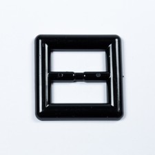 50mm Square Black Slider Buckles Ribbon Sliders Plastic - Belts Dresses Bags