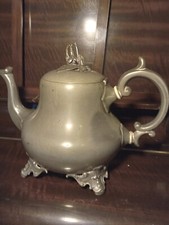 Victorian Sheffield Pewter Tea Pot Tyler 5 1/2 Pints