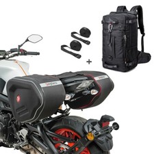 Set Saddlebags + Backpack for