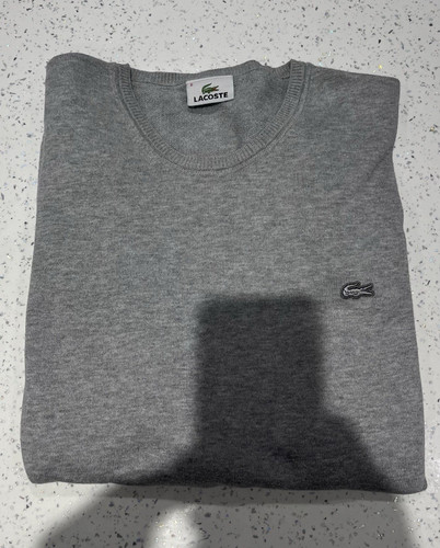 Lacoste men grey crew neck - grey,
