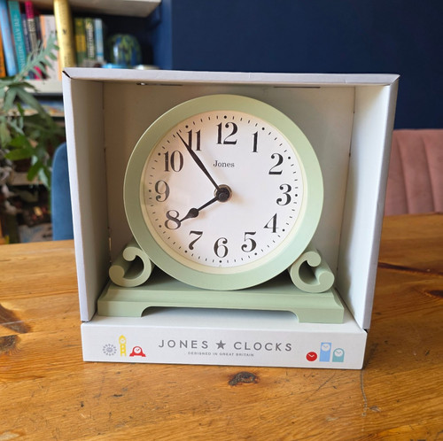 Jones clock saloon - clock, green