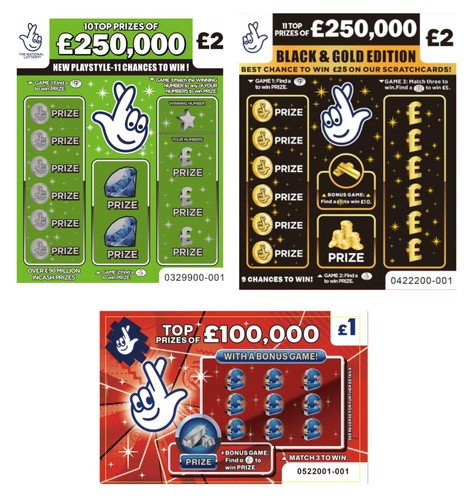 Fake lottery scratch cards - scratch, 3