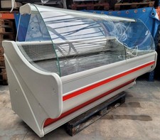 200cm(6.6 ft) Serve Over Counter Display Fridge S1103 RED/GREY £1600 WEGA