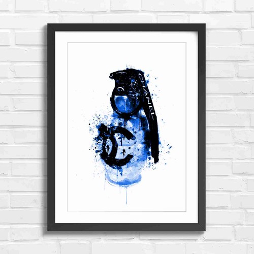 Chanel grenade graffiti art - grenade,