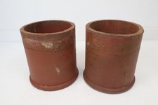 Pair of Vintage Terracotta Chimney Flue Liners – Rustic Garden Planters (30cm)