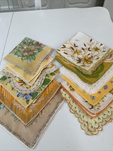 Vintage hankies handkerchiefs - hankies,