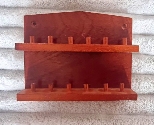 Wooden thimble holder display - wooden,