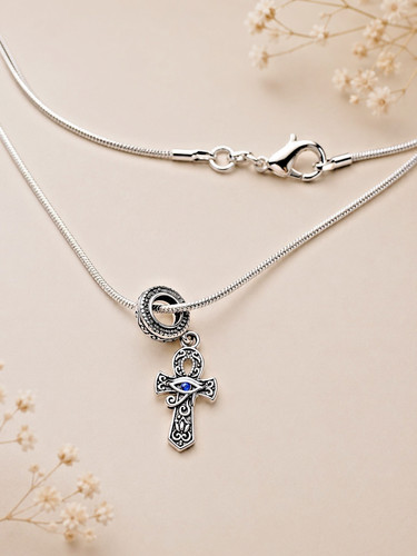 925 sterling silver - ankh, eye