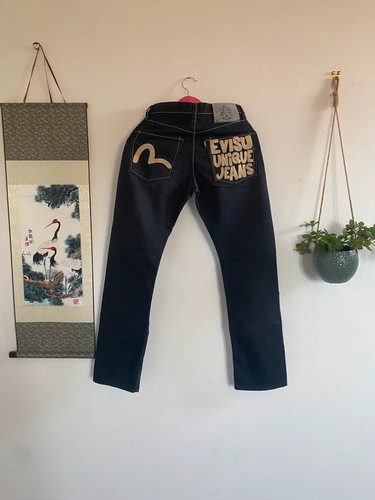 Evisu dark blue jeans w28 - blue,