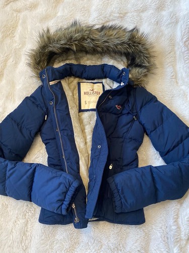 Vintage hollister navy fur - hollister,