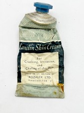 VINTAGE LANOLIN SKIN CREAM NO.4 ROZALEX LTD EMPTY TUBE ADVERTISING  CHEMIST