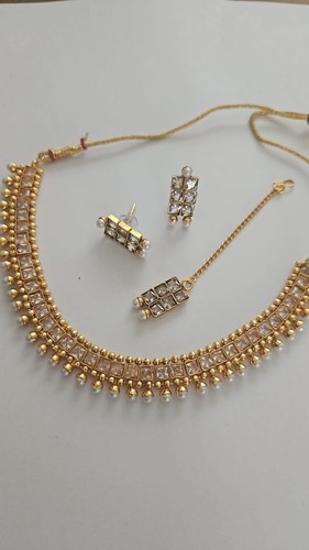 Indian jewellery set - , kundan
