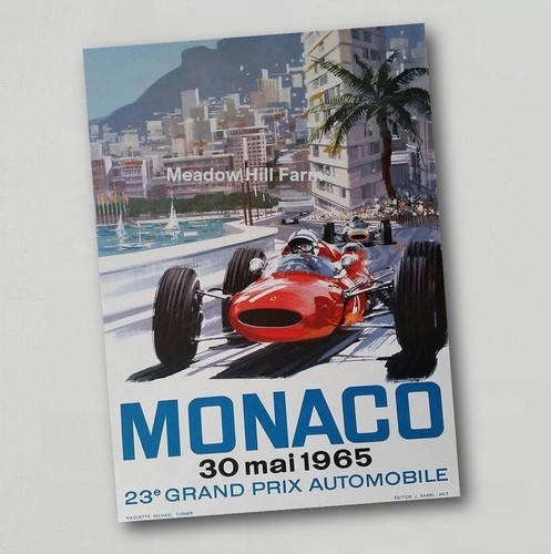 Fridge magnet monaco races - fridge,
