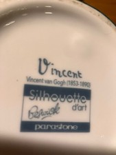 RARE BESWICK VINCENT VAN GOGH SILHOUETTE D'ART PARASTONE ART VASE ALMOND BLOSSOM