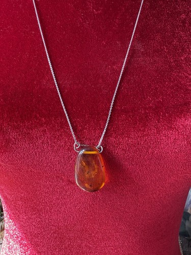 Sterling silver necklace - silver,