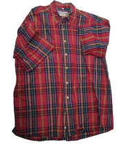seidensticker shirt Tartan Effect L 42 Short Sleeved  Button Up Pre-owned
