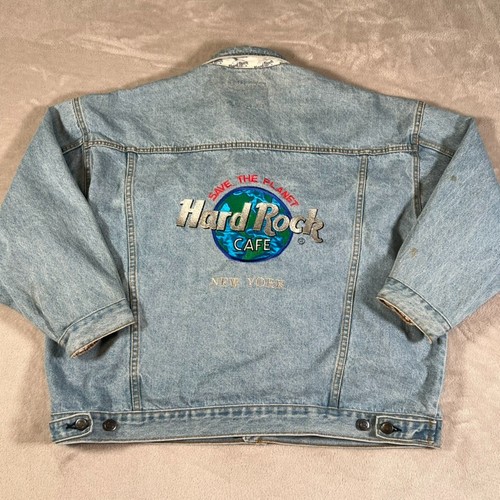 Vintage hard rock cafe denim - rock,