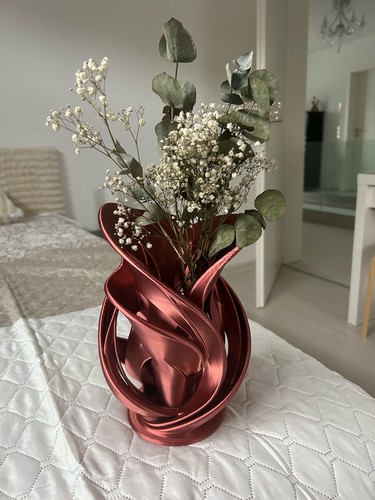 Modern spiral rose - modern, vase