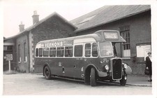 BRISTOL OMNIBUS CO.  BUS HT 917 RTE 91 PHOTOGRAPH 40'S BURNHAM ON SEA STATION