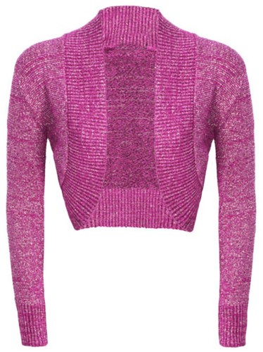 Lurex bolero shrug long - lurex, sleeve