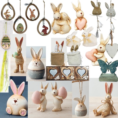 Easter bunny ornament - easter,