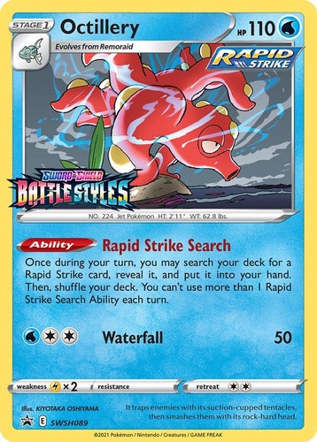 Octillery swsh089 battle - swsh089,