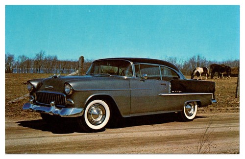 Postcard 1955 chevrolet belair - chevrolet,