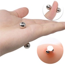 2* Non Piercing Magnetic Nipple Orb Nipple Ring False Breast Nail Sexy Jewellery