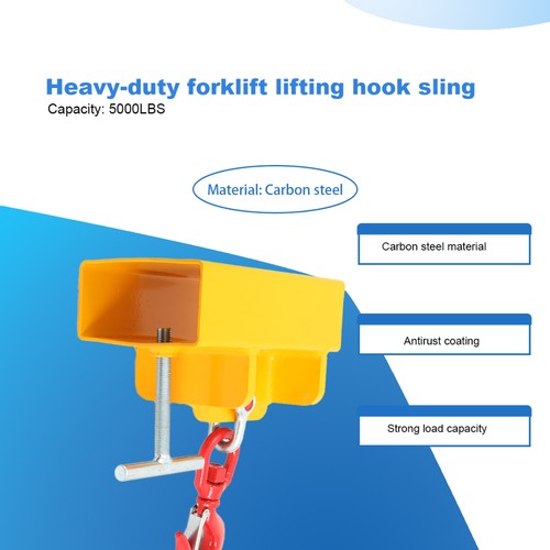 Forklift mounted lifting hook - forklift,