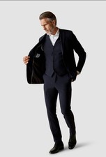 3 Pieces Navy Men's Suit