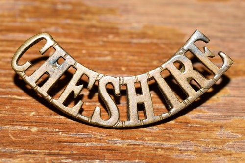 Cheshire regiment brass - cheshire,