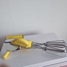 Vintage Stainless Steel Hand Whisk Mixer Egg Beater 1950/1960s